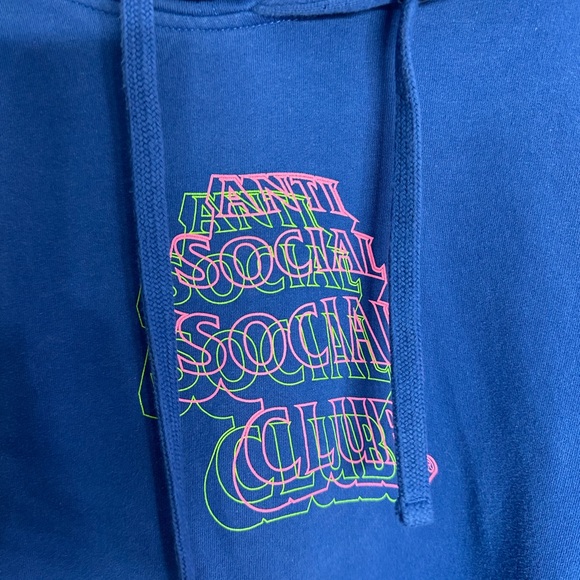 Anti social social club hoodie royal blue - Picture 2 of 7